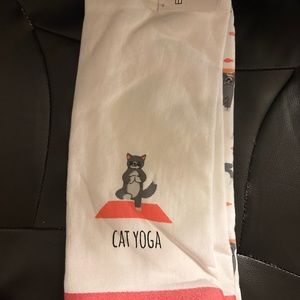 Cat Yoga kitchen towels